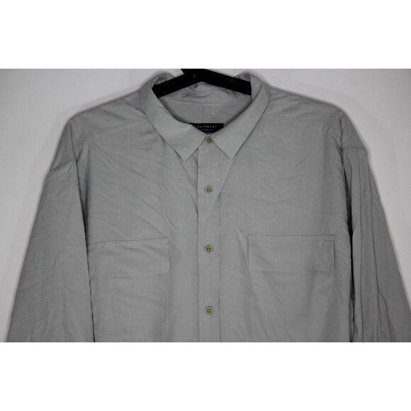 Equipment Homme Mens Large Silk Flowy Button Up Shirt NEW RARE N1338 - Picture 2 of 5